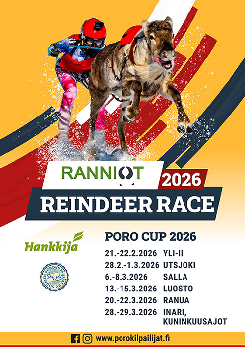 Reindeer race / PoroCup - tapahtumajuliste