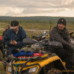 When the reindeer are gathered it is time for a short break. Image: Aarre Jortikka.