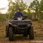ATV’s are used to gather the reindeer. Image. Aarre Jortikka.